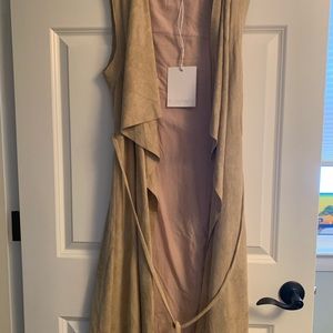Stunning Long Suede Vest/duster, size 8/S, NEW